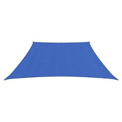 Foto van The living store schaduwdoek - hdpe - 3/4 x 2 m - blauw