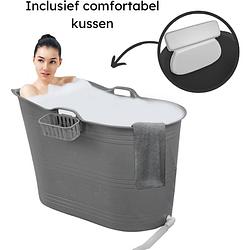 Foto van Lifebath - zitbad olivia - 330l - bath bucket - inclusief badkussen - grijs