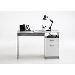 Foto van Bureau jackson - beton/wit - 123x76 cm - leen bakker