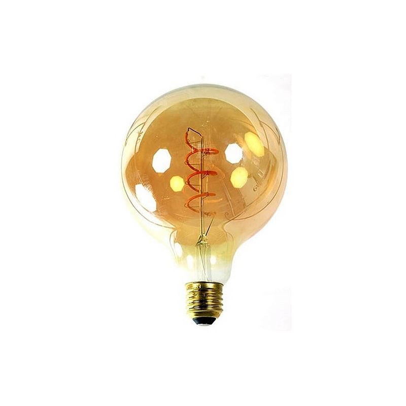 Foto van Decostar filamentlamp globe led g125 e27 4w 150 lumen - kleur goud