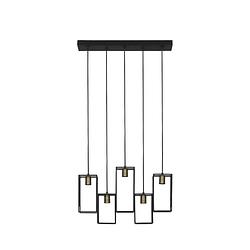 Foto van Light & living - hanglamp marley - 60x15x57 - zwart