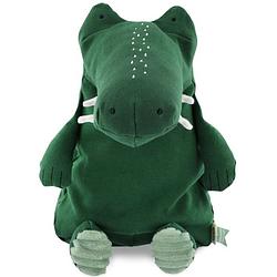 Foto van Trixie knuffelkrokodil mr. crocodile junior 26 cm katoen groen