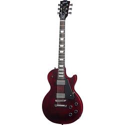 Foto van Gibson les paul modern studio wine red satin elektrische gitaar met soft shell case