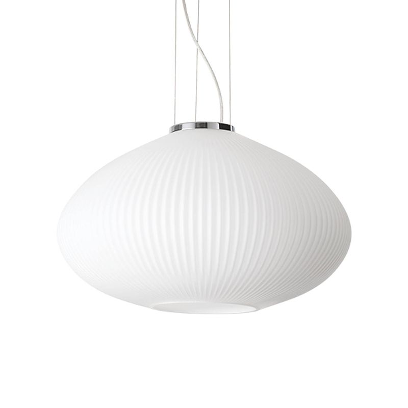 Foto van Ideal lux - plisse's - hanglamp - metaal - e27 - chroom