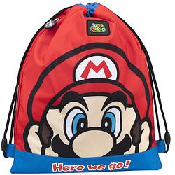 Foto van Super mario gymbag - 42 x 34 cm - rood