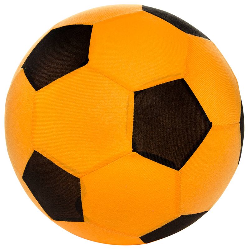 Foto van Lg-imports speelgoedvoetbal mesh 50 cm oranje