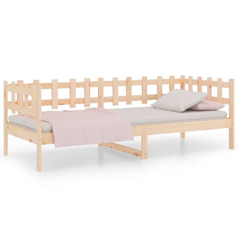 Foto van The living store slaapbank 90x200 cm massief grenenhout - bed