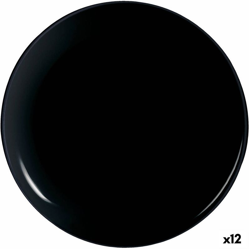 Foto van Pizzabord arcoroc evolutions zwart glas (ø 32 cm) (12 stuks)