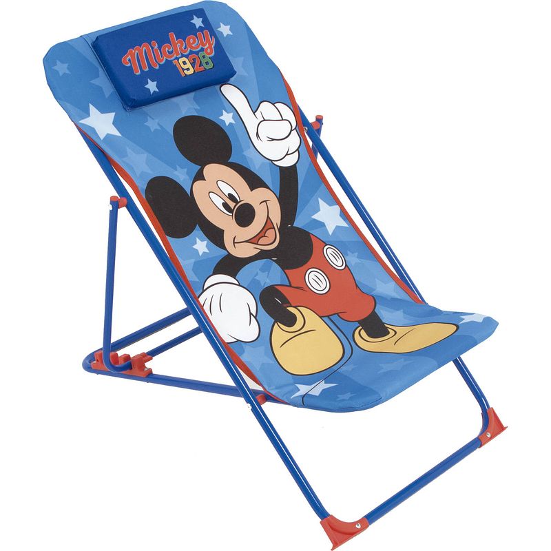 Foto van Disney loungestoel mickey mouse 66 x 61 cm polyester/staal blauw