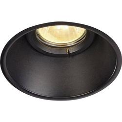 Foto van Slv 113160 horn-o inbouwlamp led gu10 50 w zwart (mat)