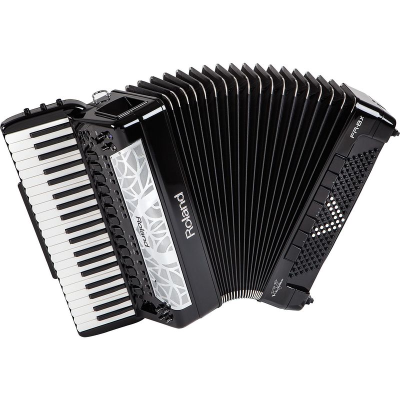 Foto van Roland fr-8x bk v-accordion pianoklavier zwart