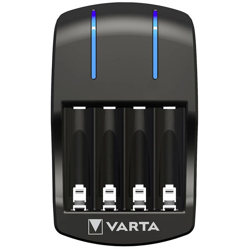 Foto van Varta batteriijlader plug in inclus 4 x aa 2100mah 57647101451