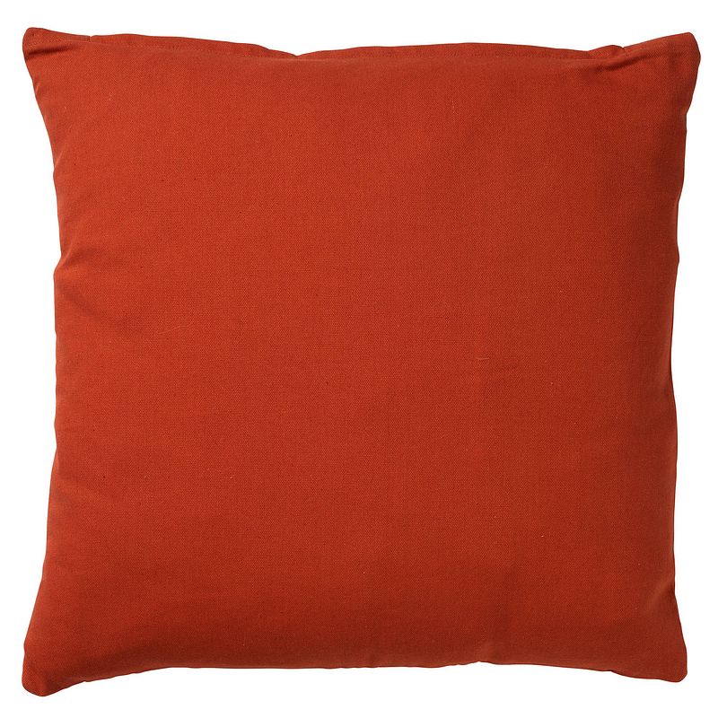 Foto van Dutch decor james - kussenhoes van katoen potters clay 45x45 cm - oranje - rood