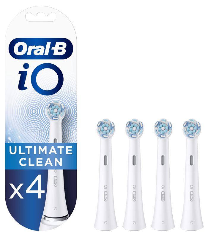Foto van Oral-b opzetborstels io ultimate clean wit (4 stuks)