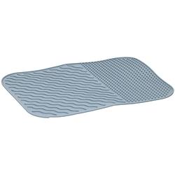 Foto van Afdruipmat - anti slip - flexibel - siliconen - grijs - 34 x 26 cm - afdruiprekken