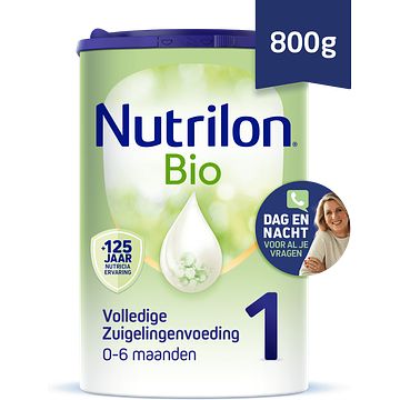 Foto van Nutrilon bio 1 volledige zuigelingenvoeding 06 maanden 800g bij jumbo