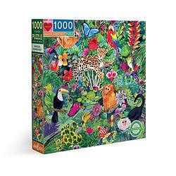 Foto van Eeboo - amazon rainforest vierkant (1000 stukjes) - puzzel;puzzel (0689196510502)