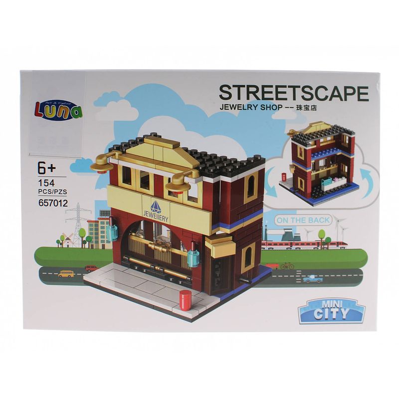 Foto van Luna mini city streetscape jewelry shop bouwset 154-delig (657012)