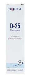 Foto van Orthica d-25 oliedruppels - vitamine d3