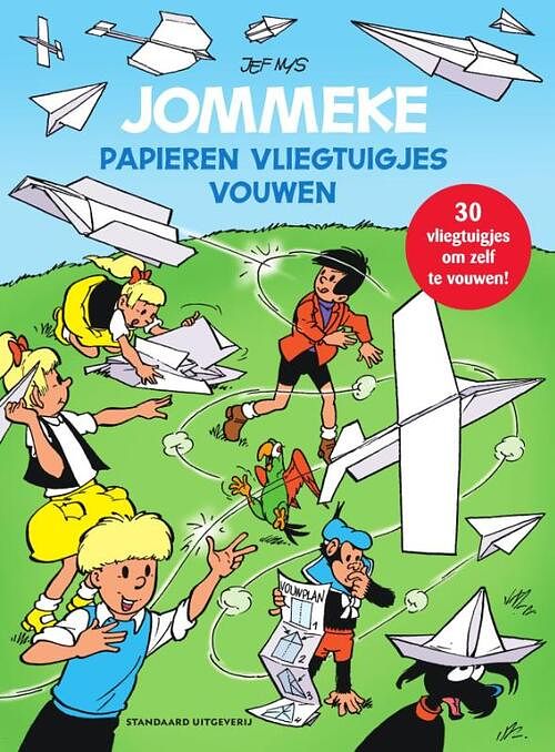 Foto van Papieren vliegtuigjes vouwen met jommeke - paperback (9789002278136)