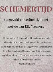 Foto van Schemertijd - elle werners - paperback (9789403702858)