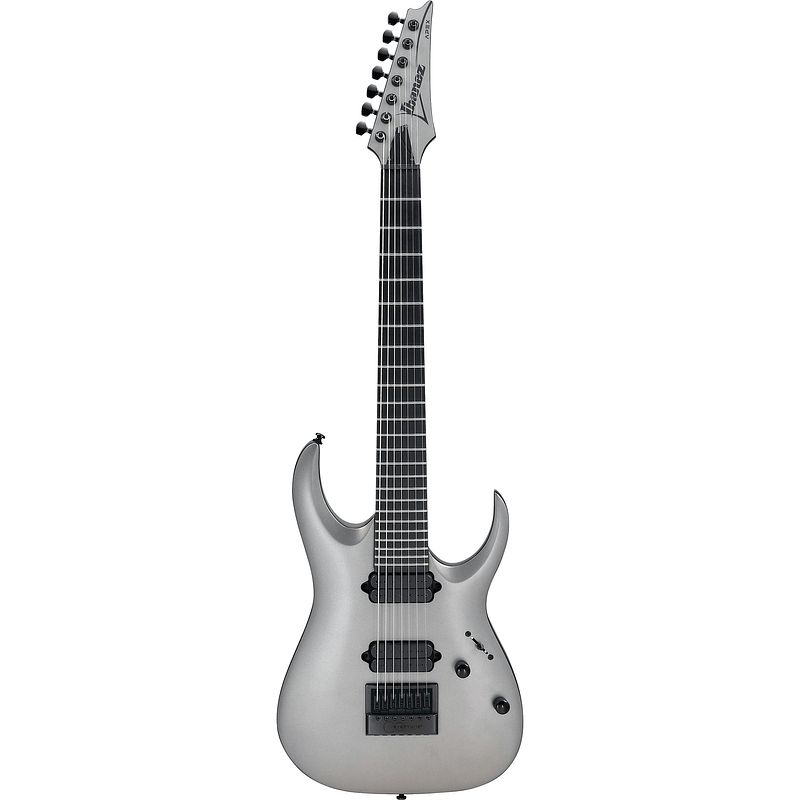 Foto van Ibanez apex30 metallic gray matte 7-snarige elektrische signature gitaar met evertune brug