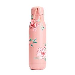 Foto van Zoku - thermosfles rvs, 750 ml, roze bloem design- zoku hydration