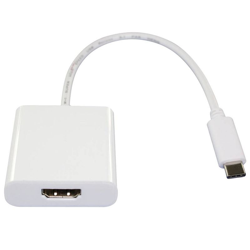 Foto van Scanpart adapter kabel usb c (m) - hdmi (f) wit