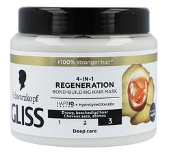 Foto van Schwarzkopf gliss kur 4-in-1 regeneration bond-building hair mask