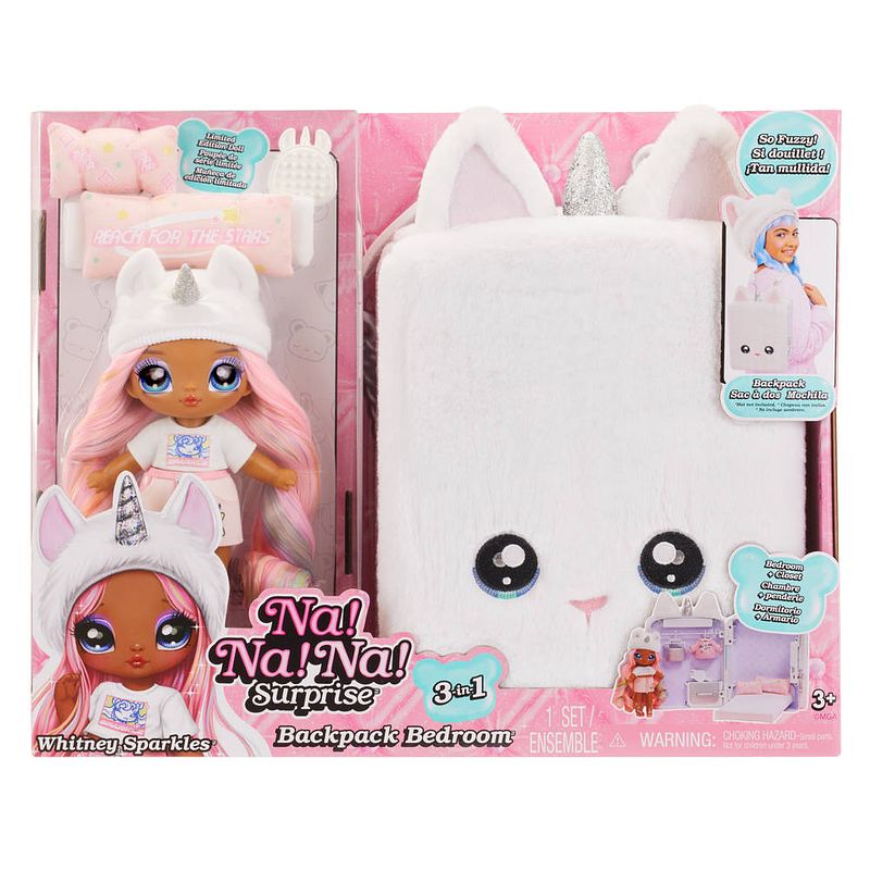 Foto van Na! na! na! surprise 3-in-1 rugzak speelset unicorn whitney sparkles