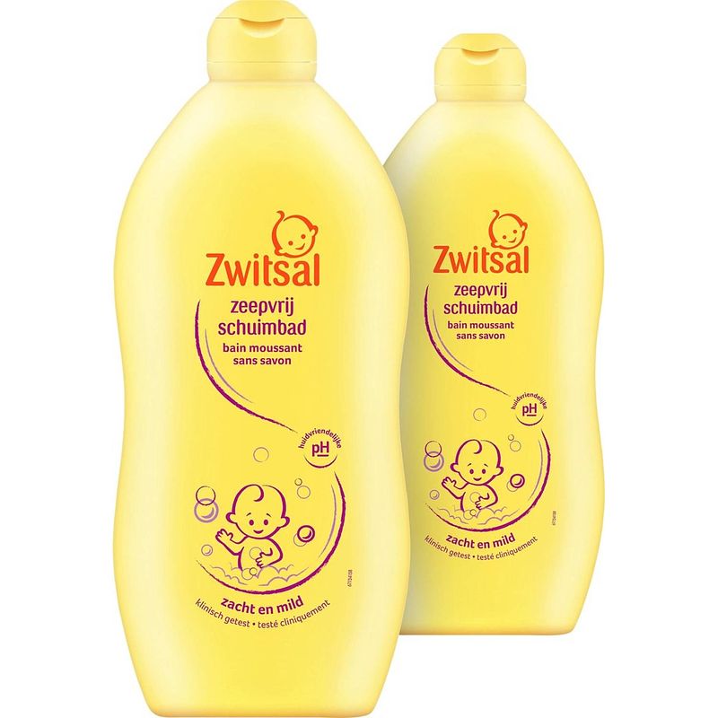 Foto van Baby schuimbad / badschuim zeepvrij - 2x 700ml