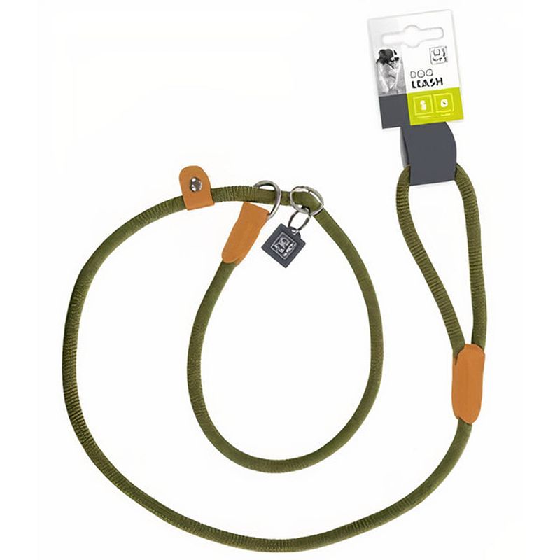 Foto van M-pets hondenriem 170 cm x 1,1 cm nylon groen