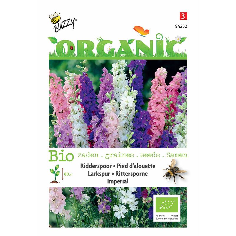 Foto van 5 stuks organic delphinium imperial gemengd (skal 14725) tuinplus