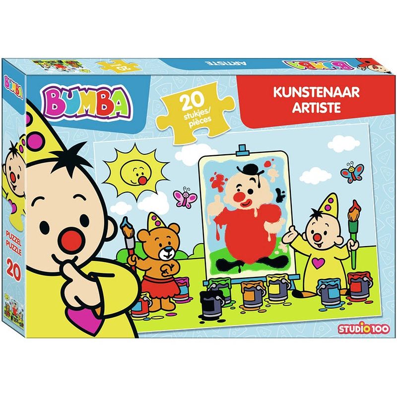 Foto van Studio 100 puzzel bumba als kunstenaar junior 20 stukjes