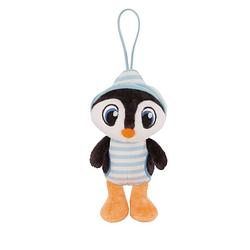 Foto van Nici knuffel met hanger penguïn koosy 14 cm pluche zwart