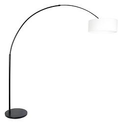 Foto van Moderne vloerlamp - steinhauer - metaal - modern - e27 - l: 160cm - voor binnen - woonkamer - eetkamer - zwart