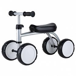 Foto van Stiga loopfiets met 4 wielen loopfiets mini rider go 8 inch junior zilver