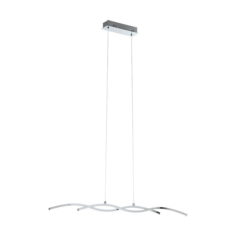 Foto van Eglo lasana 2 hanglamp - led - 87 cm - grijs/wit