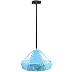 Foto van V-tac hanglamp vt-7310 e27 60w 31 x 90 cm ip20 staal blauw