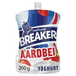 Foto van Melkunie breaker original yoghurt aardbei 200g bij jumbo