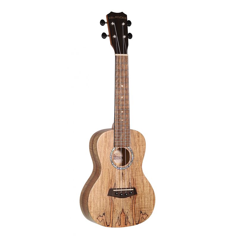 Foto van Islander mac-4 concert ukelele spalted maple