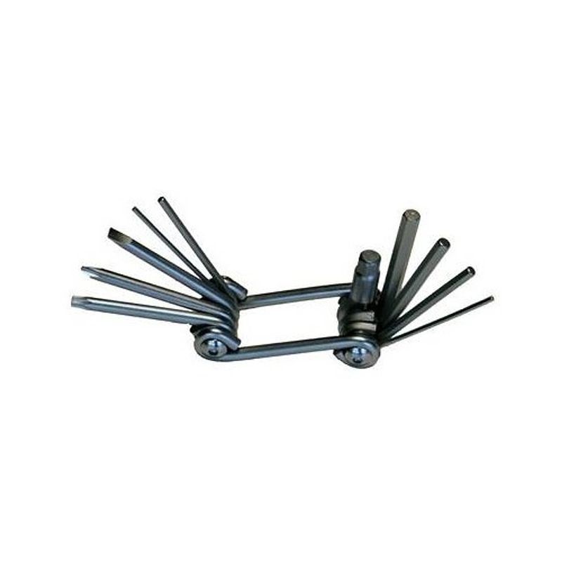 Foto van Vwp multitool bt08 10 functies 7,5 cm zwart