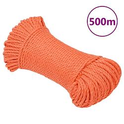 Foto van Vidaxl werktouw 3 mm 500 m polypropeen oranje