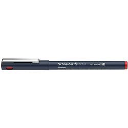 Foto van Schneider fineliner permanent pictus 0,1 mm edelstaal rood