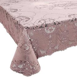 Foto van Binnen/buiten tafelkleed/tafellaken in roze kleur 137 x 180 cm rechthoek - tafellakens