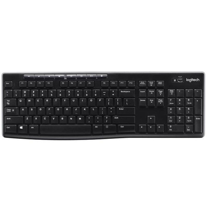 Foto van Logitech k270 draadloos toetsenbord - azerty - pc / mac - zwart