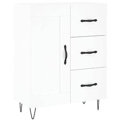 Foto van Vidaxl dressoir 69,5x34x90 cm bewerkt hout wit