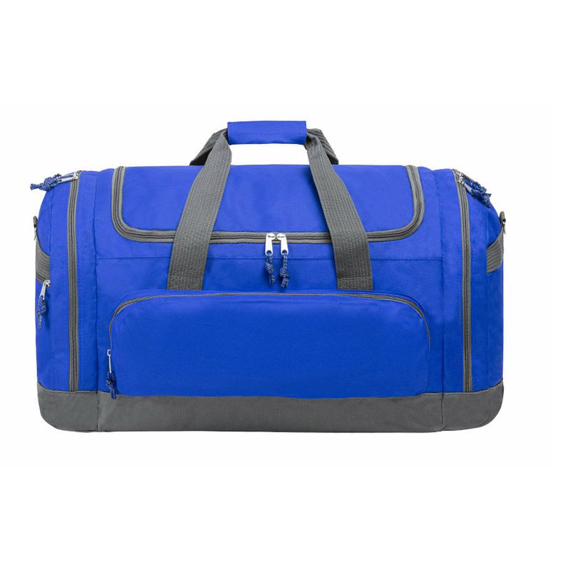 Foto van Reistas/weekendtas/sporttas model booking - 65 x 34 x 33 cm - 4 vakken - blauw - reistas (volwassen)