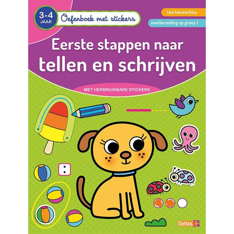 Foto van Deltas oefenboek - eerste stappen naar tellen en schrijven