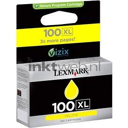 Foto van Lexmark 100xl geel cartridge